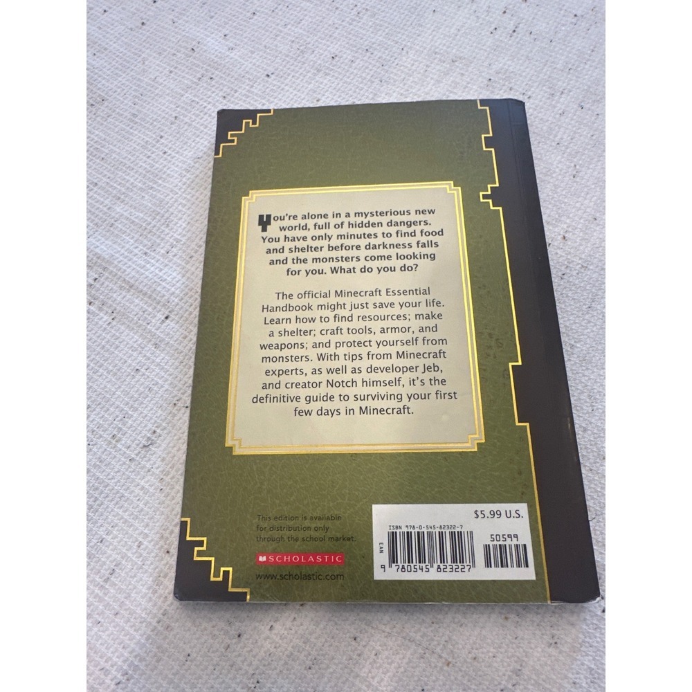 Minecraft Essential Handbook Updated Edition softcover Game Guide - Picture 3 of 4